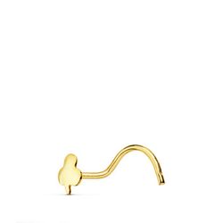Piercing Nariz Oro 18kts Trébol 3.5x3mm 13763