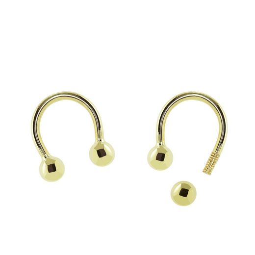 Piercing Or 18 kts Motiu Bola i Tap De Rosca De 3.5 mm. Mesura 9.5 mm D'Amplada 0202111