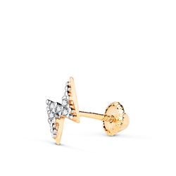 Piercing Oro 18Kts 21462 Rayo Circonitas