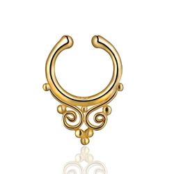 Piercing Prata Dourado 15mm PE00105DO Septo