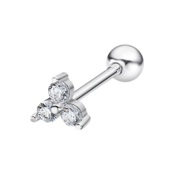 Piercing Plata Lotus LP3372-9/1 Flor Circonitas