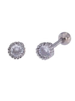Piercing Plata Mujer PTR 28 Circonita