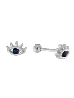 Piercing Plata Mujer PTR 29 Ojo Turco Azul
