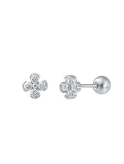 Piercing Plata Mujer PTR 59 Circonitas