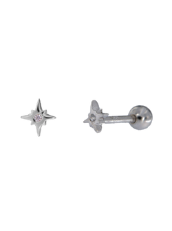 Piercing Plata Mujer PTR 6 Circonita
