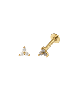 Piercing Plata Mujer PTR 76/C Circonitas
