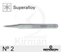 Pinzas Bergeon Acero 50067 Superalloy N°2