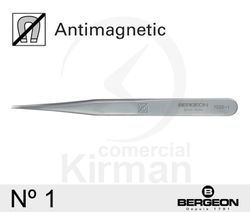 Pinzas Bergeon Acero 50074 Antimagnética N°1