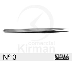 Pinzas Stella European Acero 50041 Antimagnética N°3