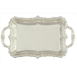 Placa Homenaje Aluminio 12x6,5cm P-2608/4 Bandeja Barroca C/ Asas