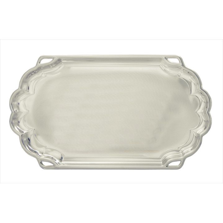 Placa Homenaje Aluminio 27,5x15cm P-2600/1 Bandeja C/ Ondas