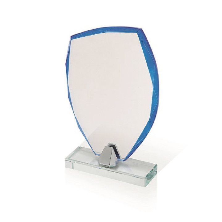 Placa Homenaje Cristal 15x24cm P-3012/1 Trofeo C/ Base