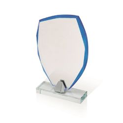 Placa Homenaje Cristal 15x24cm P-3012/1 Trofeo C/ Base