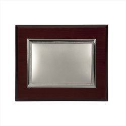 Placa Homenaje Madera-Acero Bilaminado 23x19cm P-2025/2B Perlada en Brillo