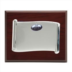 Placa Homenaje Madera-Acero Bilaminado 23x19cm P-2244/2BV Alianzas 25 Aniversario