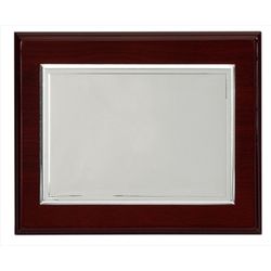 Placa Homenaje Madera-Acero Bilaminado 29x23cm P-2024/1B Lisa en Brillo