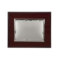 Placa Homenaje Madera-Acero Bilaminado 29x23cm P-2026/1B Bordes Rasgados