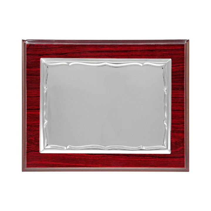 Placa Homenaje Madera-Aluminio 21x16cm P-2145/3M Bordes Detallados