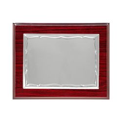 Placa Homenaje Madera-Aluminio 21x16cm P-2145/3M Bordes Detallados