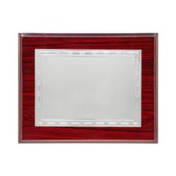 Placa Homenaje Madera-Aluminio 21x16cm P-2146/3M Bordes Detallados