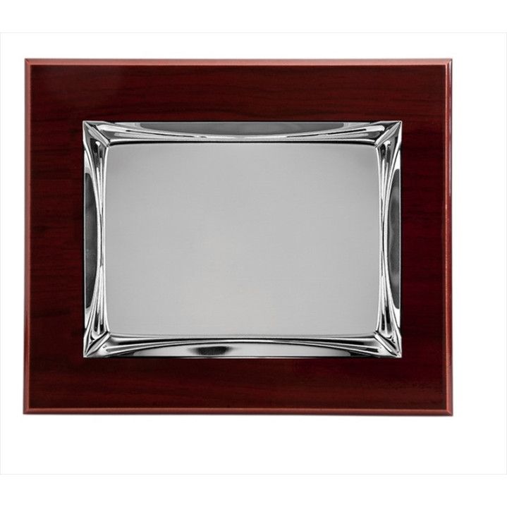 Placa Homenaje Madera-Aluminio 23x19cm P-2060/2X Marco Mate