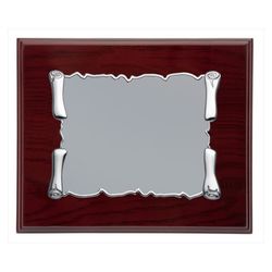 Placa Homenaje Madera-Aluminio 23x19cm P-2105/2X Pergamino