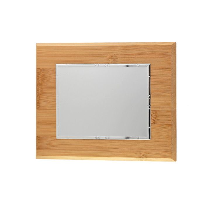 Placa Homenaje Madera-Aluminio 23x19cm P-2126/2X Lisa En Brillo