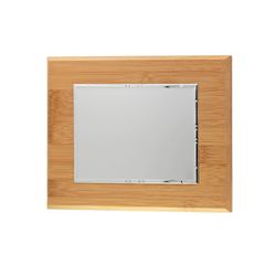 Placa Homenaje Madera-Aluminio 23x19cm P-2126/2X Lisa En Brillo