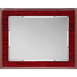 Placa Homenaje Madera-Aluminio 23x19cm P-2134/2X Bordes Detallados Plateada