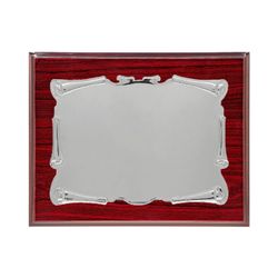 Placa Homenaje Madera-Aluminio 23x19cm P-2143/2M Pergamino Brillo