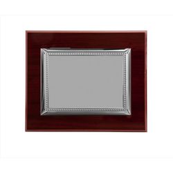 Placa Homenaje Madera-Aluminio 29x23cm P-2059/1X Borde Detalle Perlado