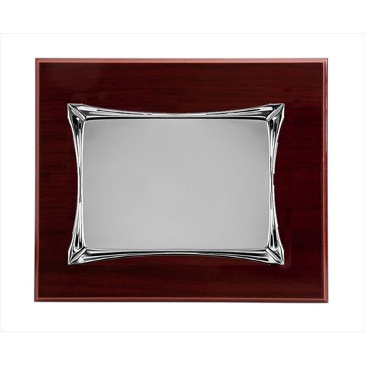 Placa Homenaje Madera-Aluminio 29x23cm P-2063/1X Esquinas Alargadas