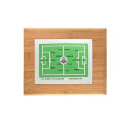 Placa Homenaje Madera-Aluminio 29x23cm P-2127/1X Cancha Futbol