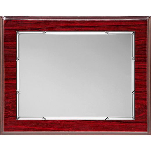 Placa Homenaje Madera-Aluminio 29x23cm P-2134/1X Bordes Detallados Plateada