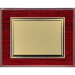 Placa Homenaje Madera-Aluminio 29x23cm P-2139/1X Bordes Detallados Dorada