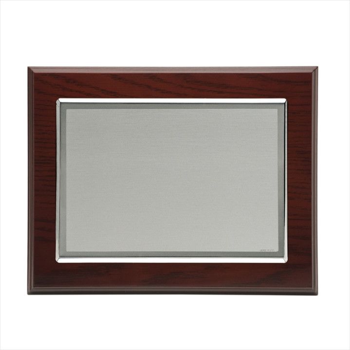 Placa Homenaje Madera-Latón 23x19cm P-2008/2L Lisa Mate