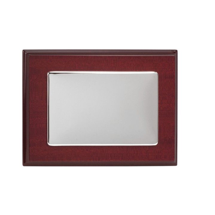 Placa Homenaje Madera-Plata 32x24,5cm P-4000/1P Lisa Brillo