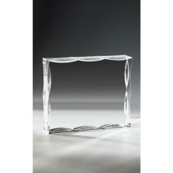 Placa Homenaje Metacrilato 18x15x3cm P-3003 Bordes Ondulados