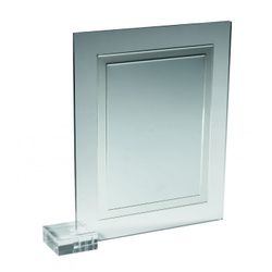 Placa Homenaje Metacrilato-Aluminio 24x17cm 726B Bordes Líneas Rectas