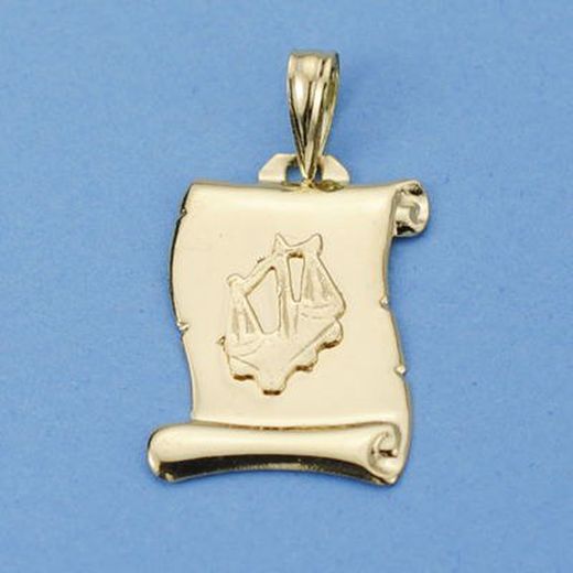 Horoscope Libra Gold Plate 18kts Parchment 12000000LI