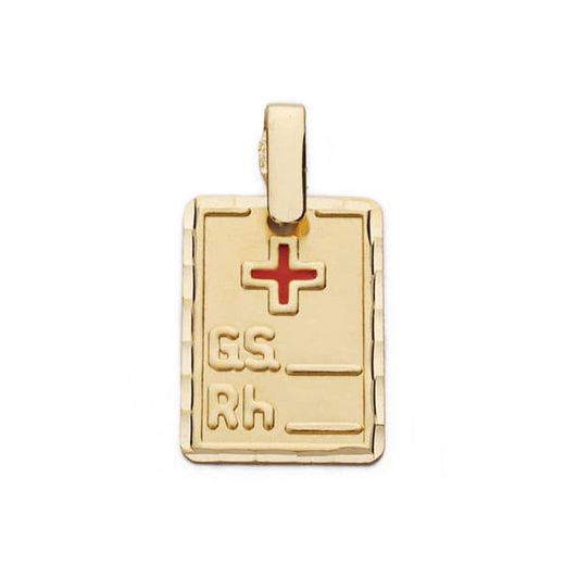 Placa Oro 9kts 16x11mm 9K070693 RH