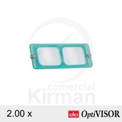 Placa Plástico Optivisor 039087/04-R Binocular 2.00x N°4