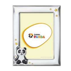 Porta Fotos Acero Bilaminado 13x18cm PA3000/13B Panda & Estrellas