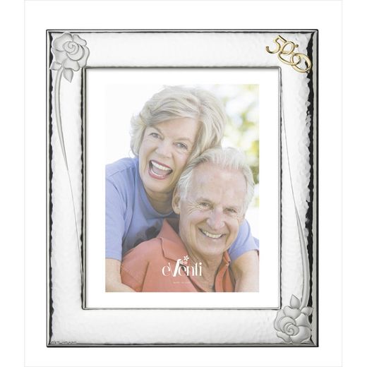 Cadre Photo Anniversaire 10x15cm EV9150/10C Rose Alliances 50 Ans