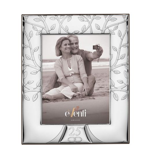Anniversary Photo Frame 18x24cm EV9240/18V Tree of Life Wedding Rings 25 Years