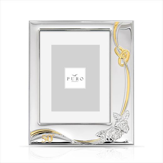 Cornice Portafoto Anniversario 20x25 cm PU8215/20 Alleanze 50 Anni Rosa