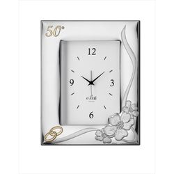 Portafotos Reloj Aniversario 13x18cm EV9070/ORC Alianzas Flores 50 Años