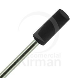 Pulidor Montado 5x7mm 17263 Cilíndrico Negro Pulido Extra Grueso