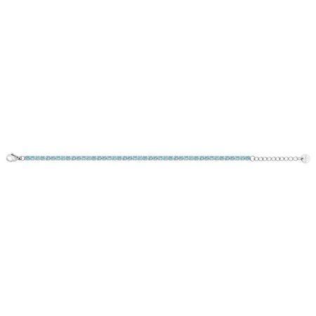 Argyor-MRM (AC)403315 Steel Bracelet with Blue Zirconia Links