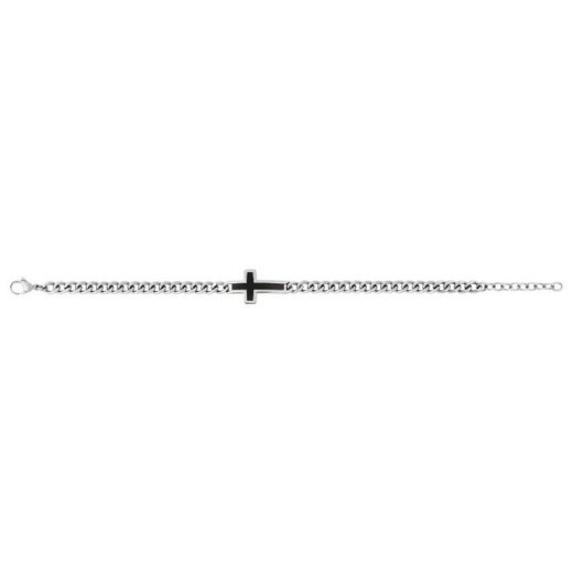 Pulsera Acero Argyor-MRM (AC)403324 Cruz Negra